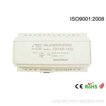 16-Channle Analog Signal RS232/RS485 Isolated a-D Converter with Modbus RTU (ISOAD 16 U(A)-)